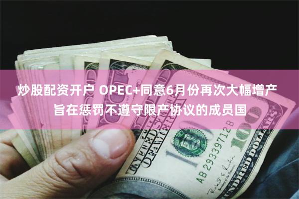 炒股配资开户 OPEC+同意6月份再次大幅增产 旨在惩罚不遵守限产协议的成员国