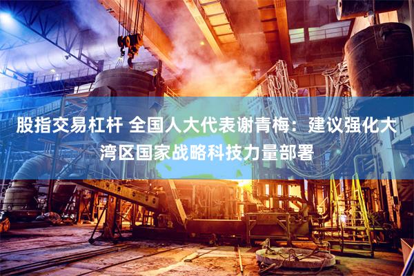 股指交易杠杆 全国人大代表谢青梅：建议强化大湾区国家战略科技力量部署